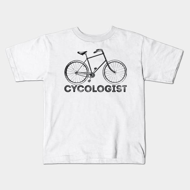 Cycologist psychology cysling funny quote Kids T-Shirt by RedYolk
